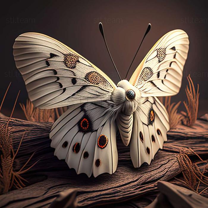 3D model Parnassius boedromius (STL)